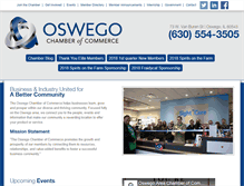 Tablet Screenshot of oswegochamber.org